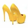 YS Junna Yellow Python Shoes