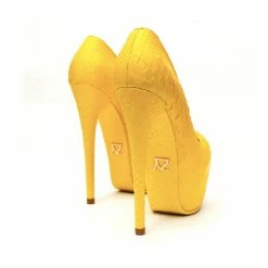 YS Junna Yellow Python Shoes