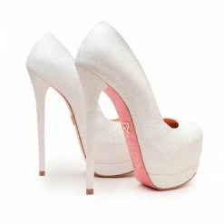 YS Kalinda White Python Shoes