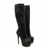 YS Boots Karina Black Suede