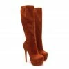 YS Boots Karina Brown Suede