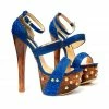 Shoes Krystall Blue Python