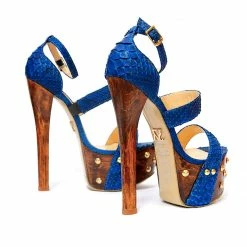 Shoes Krystall Blue Python
