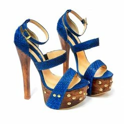 Shoes Krystall Blue Python