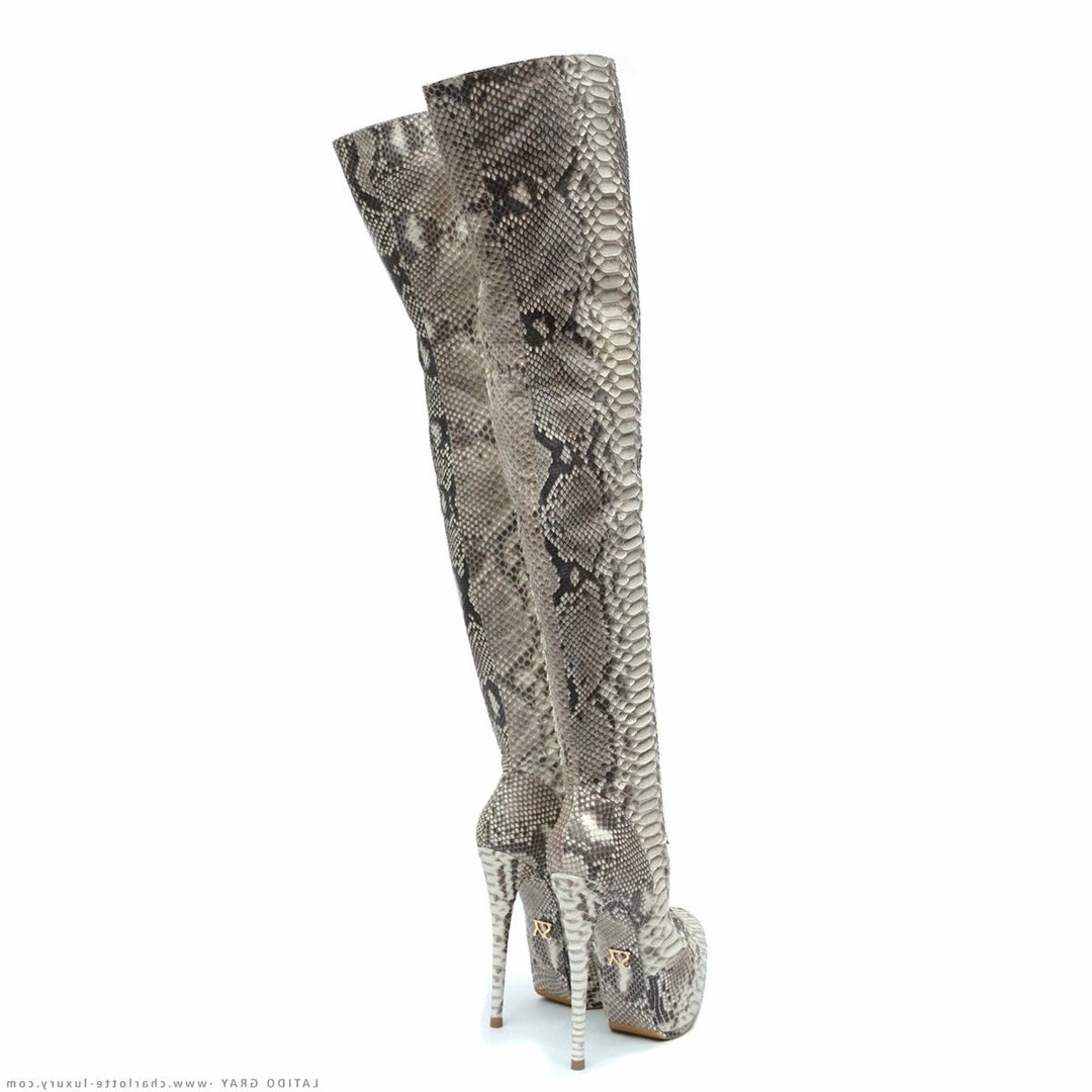 YS Boots Latido Gray Python