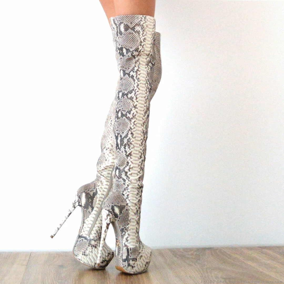 YS Boots Latido Gray Python