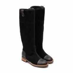YS Boots Mueller Black Suede