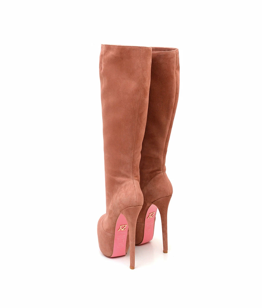 YS Boots Narco Nude Suede