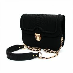 YS Handbags Osalus Black Python