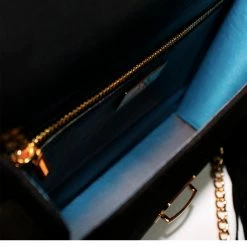 YS Handbags Osalus Black Python