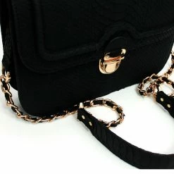 YS Handbags Osalus Black Python