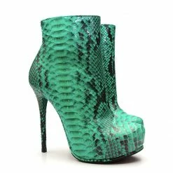 YS Boots Ovalon Green Python
