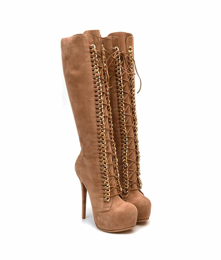 YS Boots Salvius Nude Suede