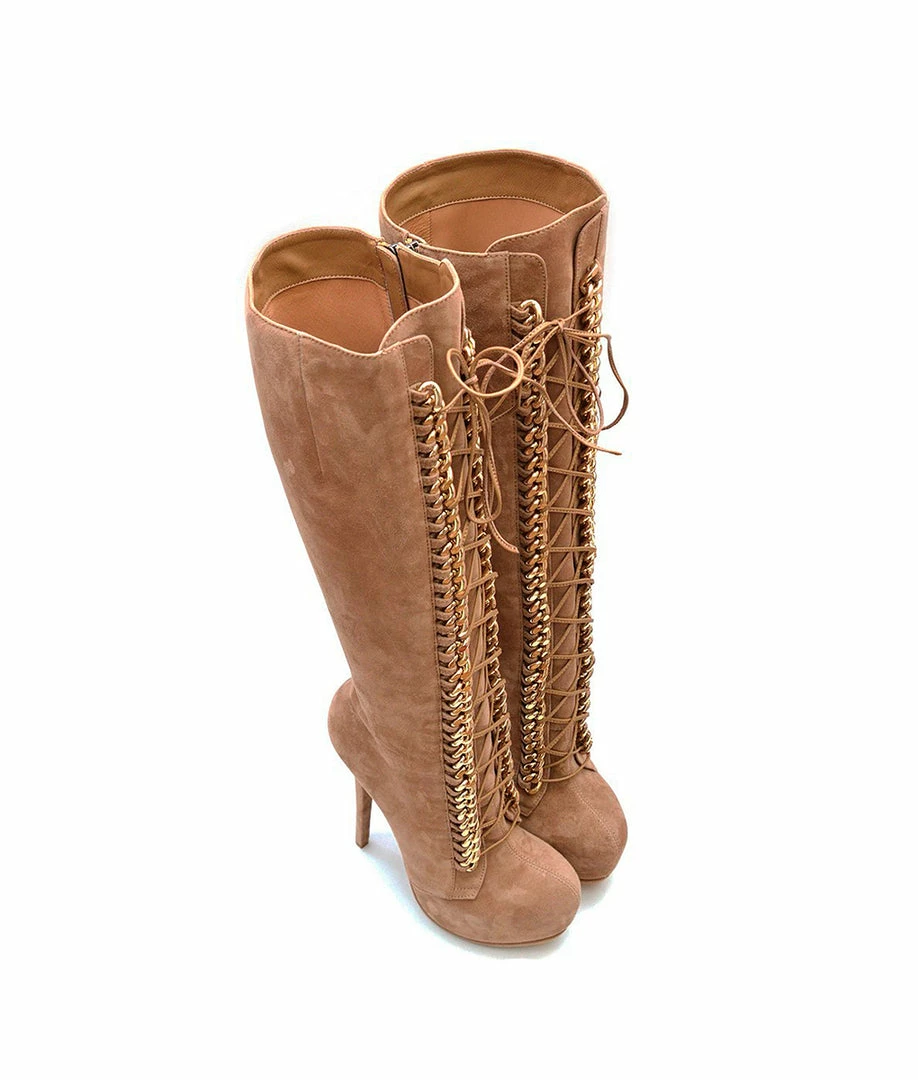 YS Boots Salvius Nude Suede