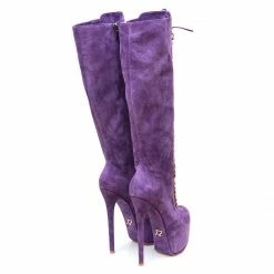 YS Boots Salvius Purple Suede