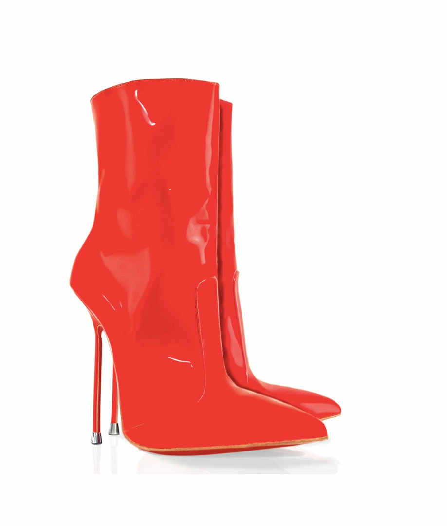 Vicenzo Rossi Boots Suaran Red