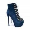 YS Boots Suma Blue Suede