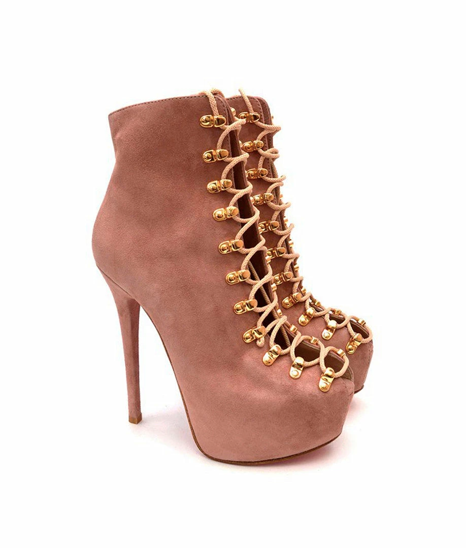 YS Boots Suma Nude Suede