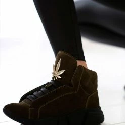 YS Tens Green Suede Sneakers