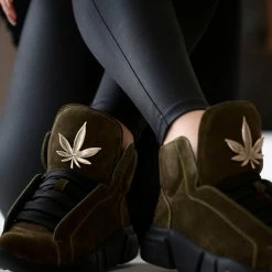 YS Tens Green Suede Sneakers