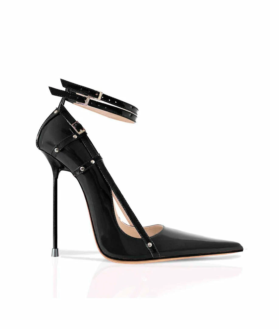 Vicenzo Rossi Shoes Traze Black Patent