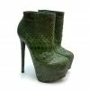 YS Boots Tremol Green Python