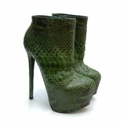 YS Boots Tremol Green Python