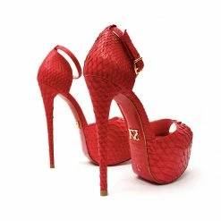 YS Shoes Tycas Red Python