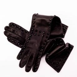 Ada De Angela Gloves Acrux Black Studs 19