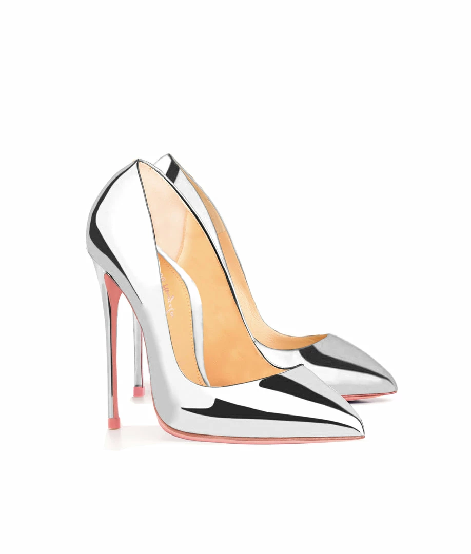 Ada De Angela Shoes Alhena Silver Mirror