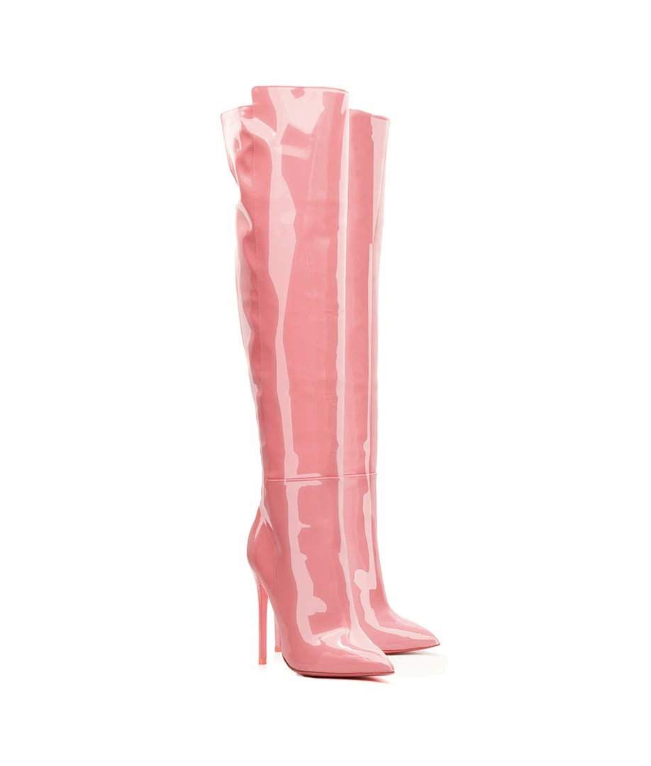 Ada De Angela Boots Bessel Pink Patent
