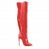 Ada De Angela Boots Bessel Red Patent