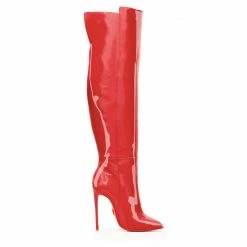 Ada De Angela Boots Bessel Red Patent