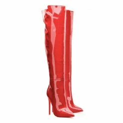 Ada De Angela Boots Bessel Red Patent