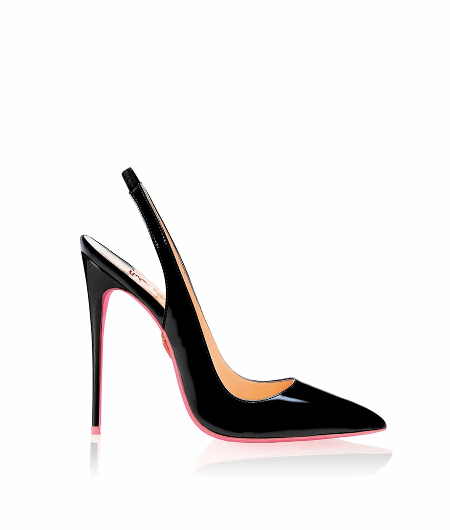 Ada De Angela Caph Black Patent