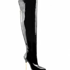 Ada De Angela Boots Dania Black Patent 105