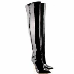 Ada De Angela Boots Dania Black Patent 105