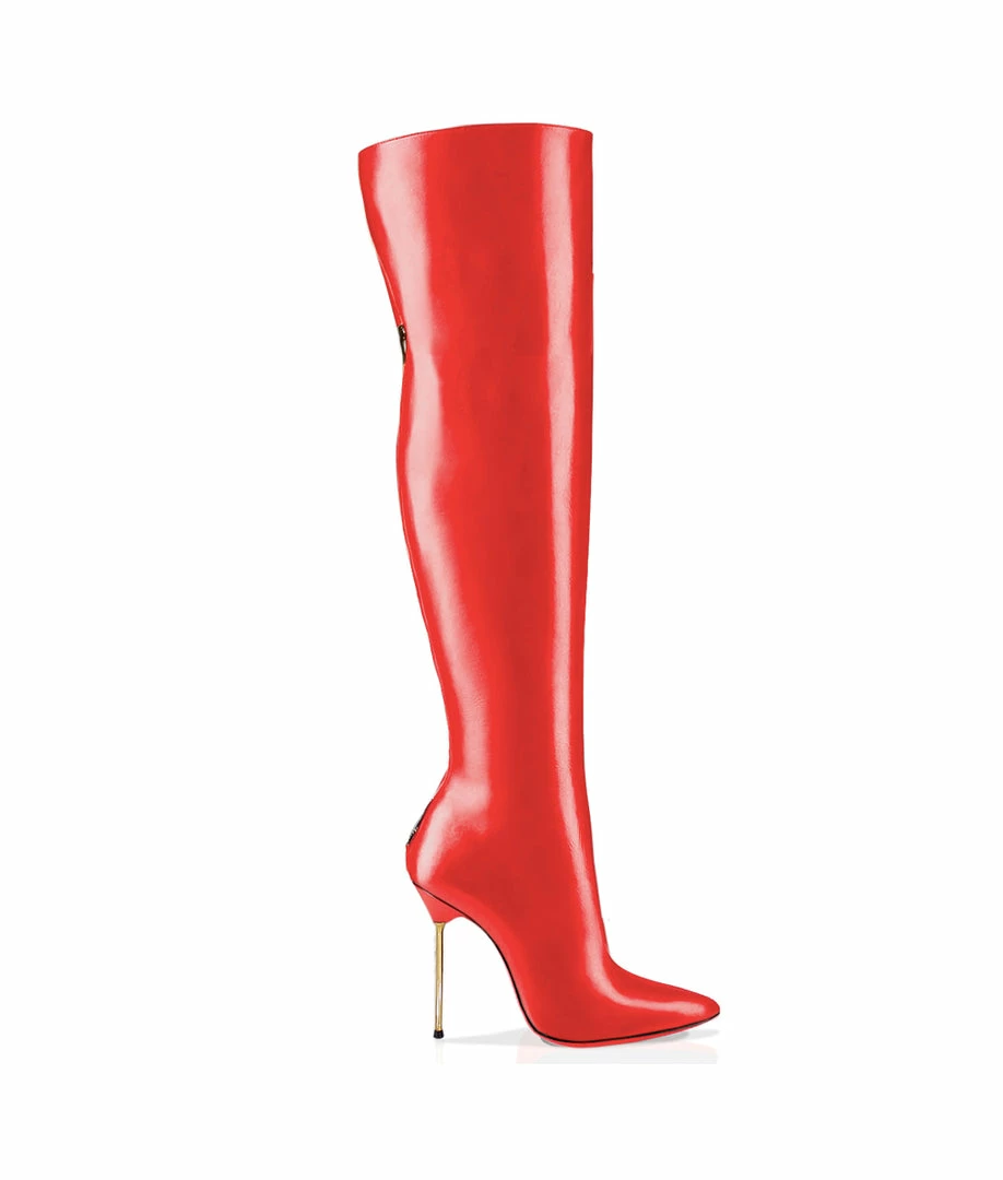 Ada De Angela Boots Dania Red