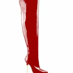 Ada De Angela Boots Dania Red Patent 105