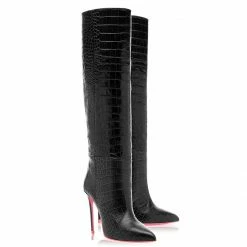 Ada De Angela Boots Dubhe Black Crocodile