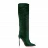 Ada De Angela Boots Dubhe Green Crocodile