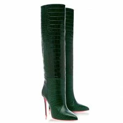 Ada De Angela Boots Dubhe Green Crocodile