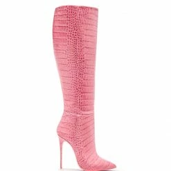 Ada De Angela Boots Dubhe Pink Alligator