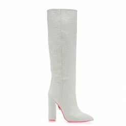 Ada De Angela Boots Bridal Elnath White Crocodile