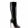 Ada De Angela Boots Hydor Black Patent