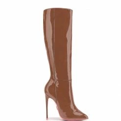 Ada De Angela Boots Hydor Brown Patent