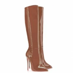 Ada De Angela Boots Hydor Brown Patent