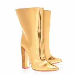 Ada De Angela Boots Meissa Gold Mirror