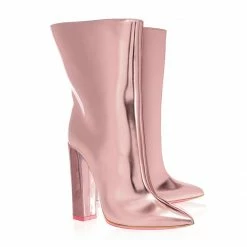 Ada De Angela Boots Meissa Pink Metallic Mirror