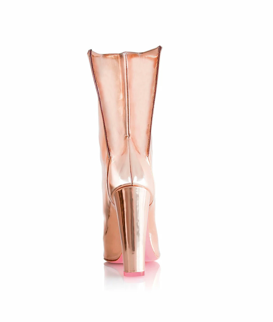 Ada De Angela Boots Meissa Rose Gold Mirror
